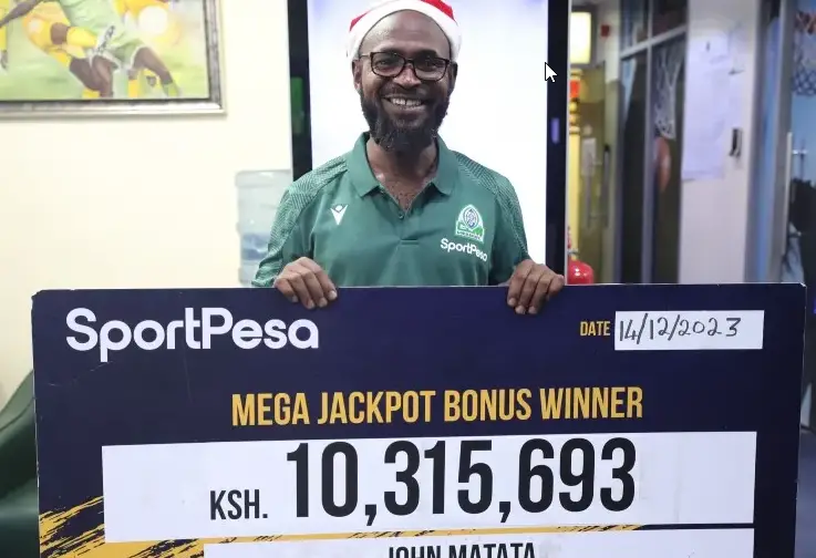 John Matata From Kawangware Wins 10Million Sportpesa Mega Jackpot Bonus